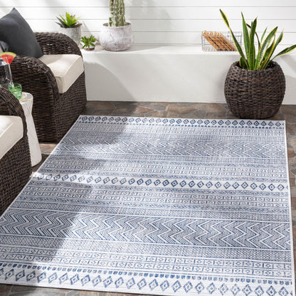 Tapis d'extérieur tribal bohème égéen Livabliss