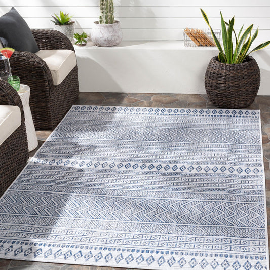 Tapis d'extérieur tribal bohème égéen Livabliss