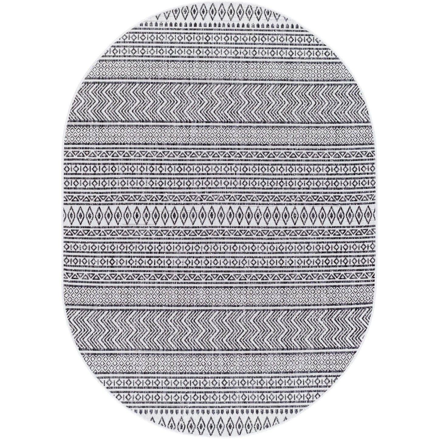Tapis d'extérieur tribal bohème égéen Livabliss