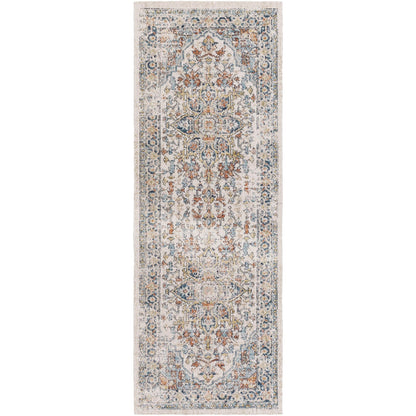 Tapis d'extérieur traditionnel médaillon Livabliss Huntington Beach remis au goût du jour