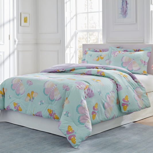 Parure de lit Lullaby Bedding en coton de luxe Motif papillon et fée