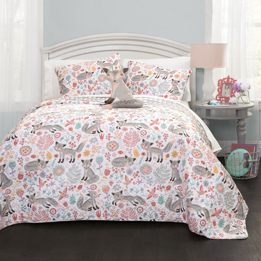 Ensemble de courtepointe 4 pièces Lush Decor Pixie Fox