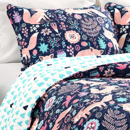 Ensemble de courtepointe 4 pièces Lush Decor Pixie Fox
