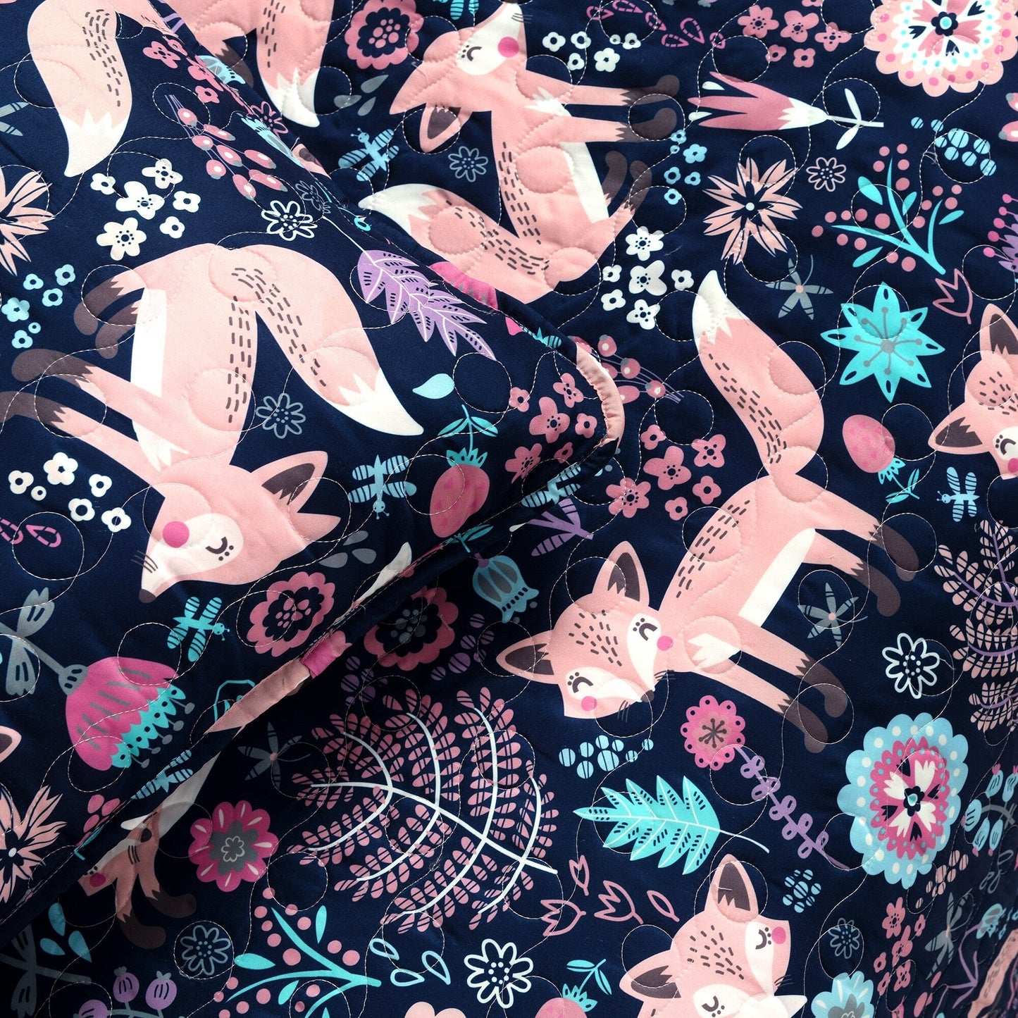 Ensemble de courtepointe 4 pièces Lush Decor Pixie Fox