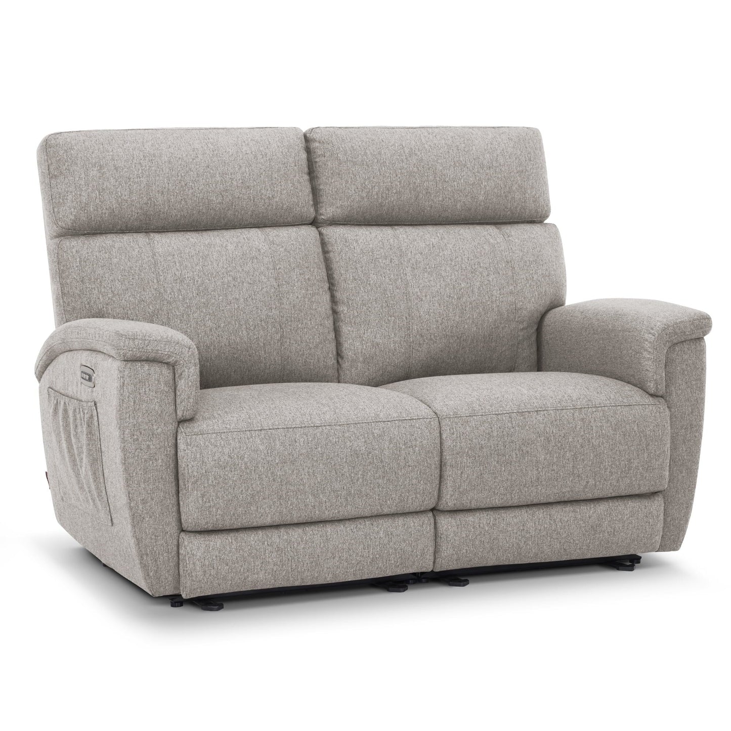MCombo 60.2 Power Loveseat Recliner Sofa with Massage and Dual Heating, Adjustable Headrest, USB & Type C Port, Fabric