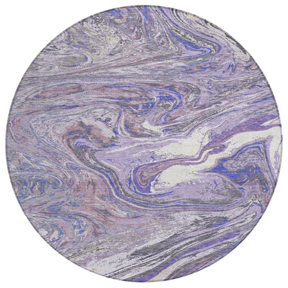 Tapis Chantille abstrait à motifs de coups de pinceau, lavable en machine, pour intérieur et extérieur