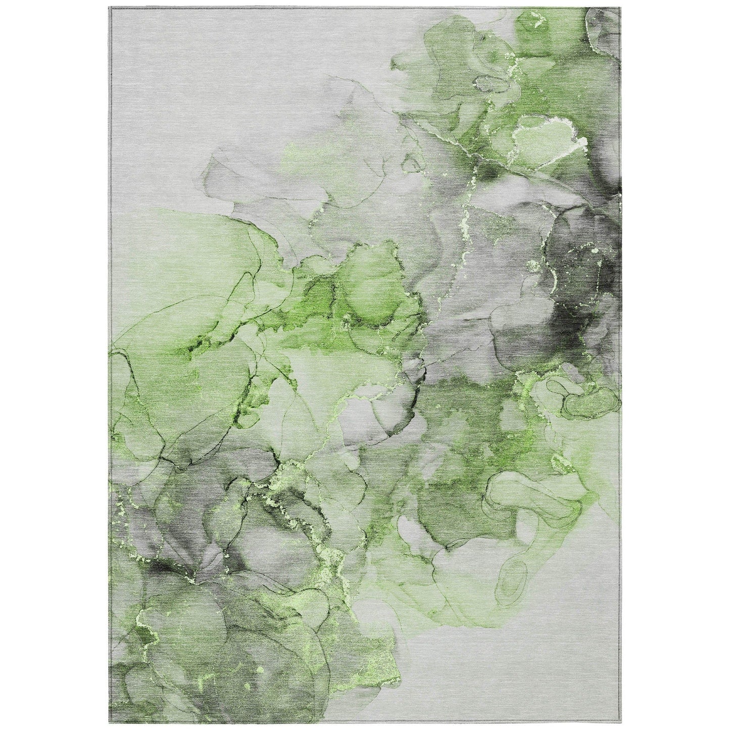 Tapis Chantille abstrait lavable en machine pour intérieur/extérieur