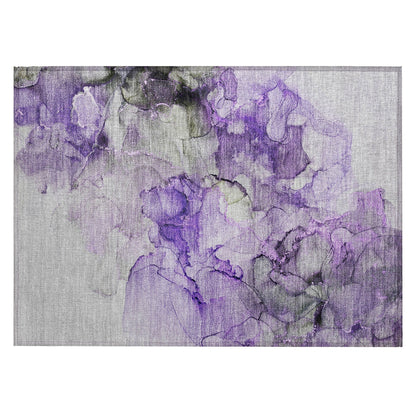 Tapis Chantille abstrait lavable en machine pour intérieur/extérieur