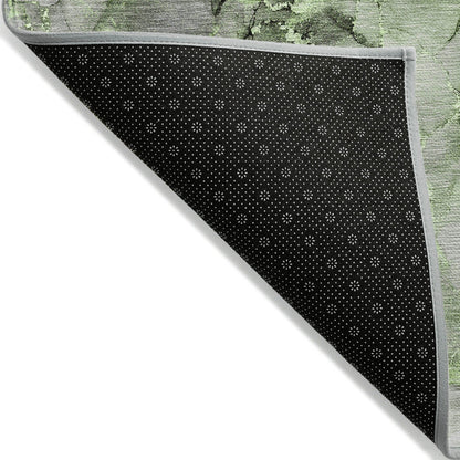 Tapis Chantille abstrait lavable en machine pour intérieur/extérieur