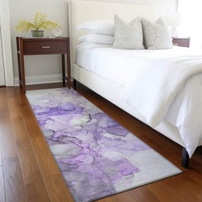 Tapis Chantille abstrait lavable en machine pour intérieur/extérieur