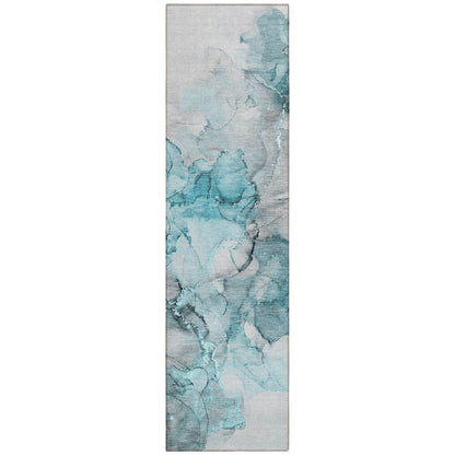 Tapis Chantille abstrait lavable en machine pour intérieur/extérieur