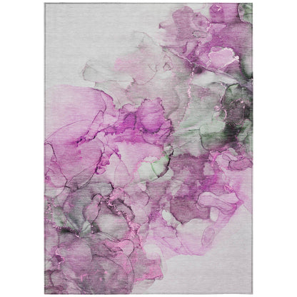 Tapis Chantille abstrait lavable en machine pour intérieur/extérieur