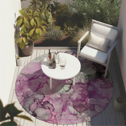 Tapis Chantille abstrait lavable en machine pour intérieur/extérieur