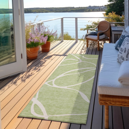 Tapis Chantille moderne abstrait lavable en machine pour intérieur/extérieur