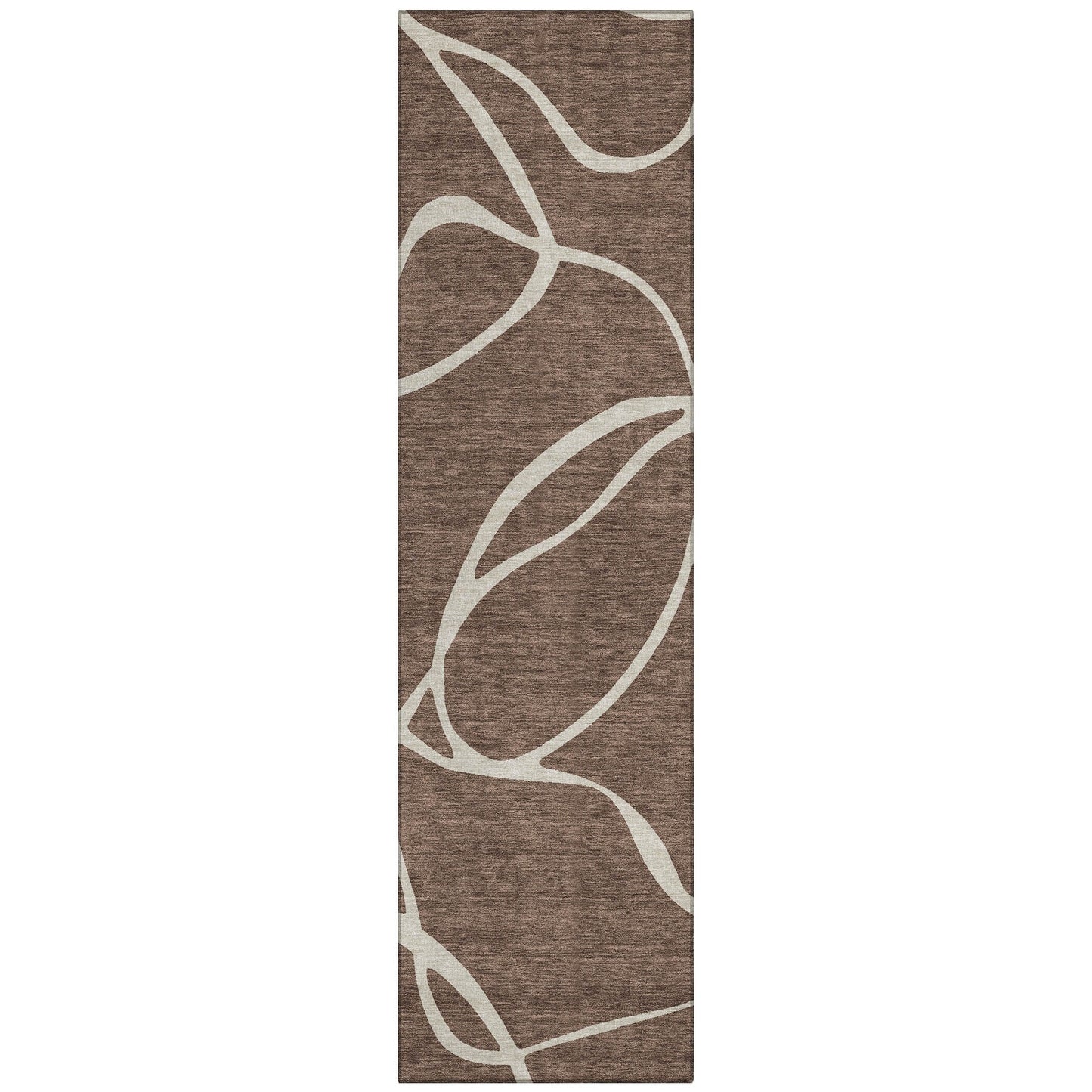 Tapis Chantille moderne abstrait lavable en machine pour intérieur/extérieur