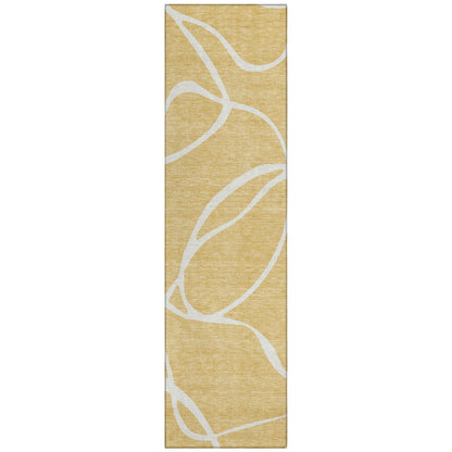 Tapis Chantille moderne abstrait lavable en machine pour intérieur/extérieur