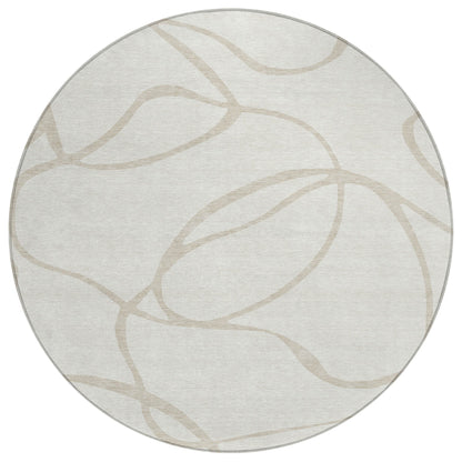 Tapis Chantille moderne abstrait lavable en machine pour intérieur/extérieur