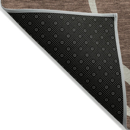 Tapis Chantille moderne abstrait lavable en machine pour intérieur/extérieur