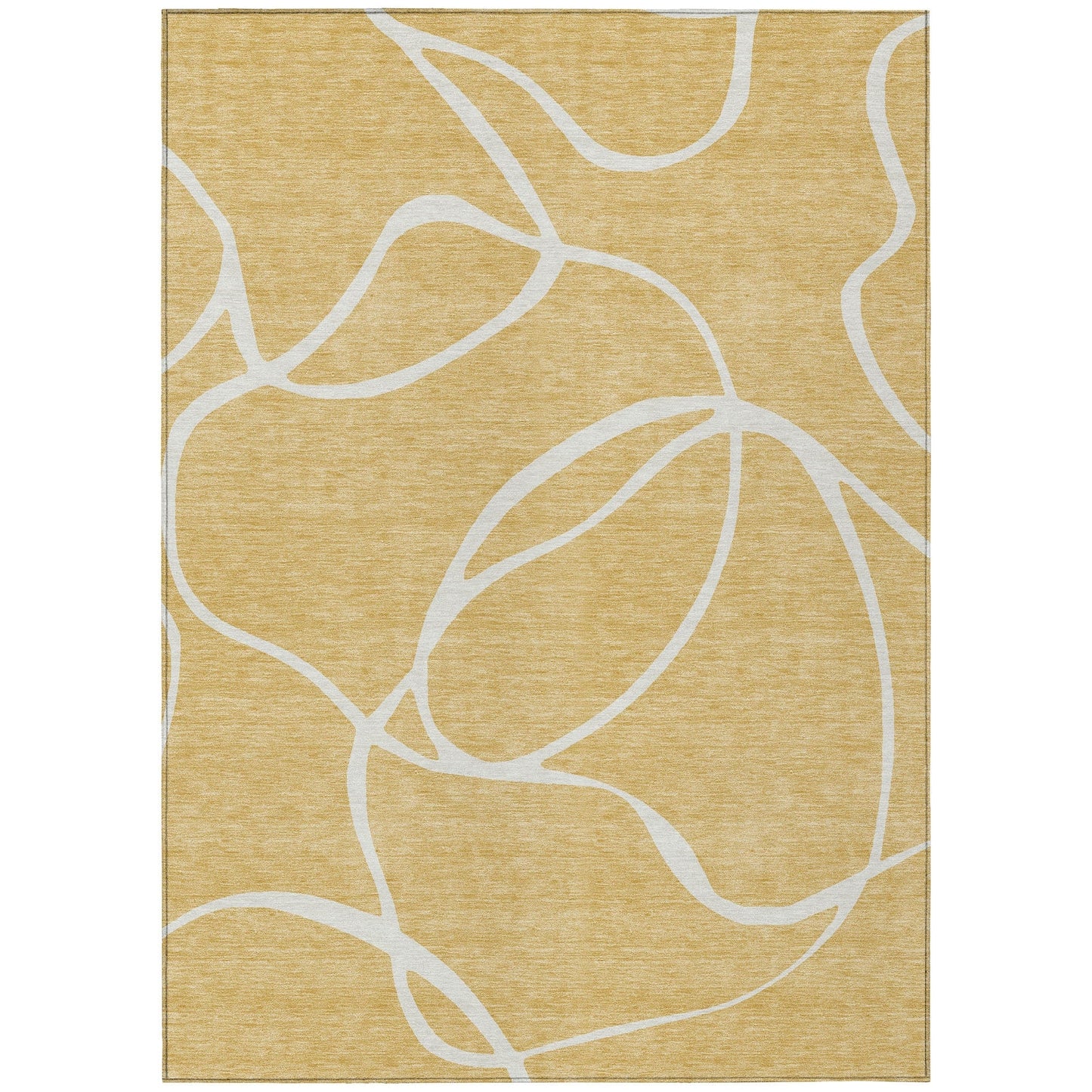 Tapis Chantille moderne abstrait lavable en machine pour intérieur/extérieur