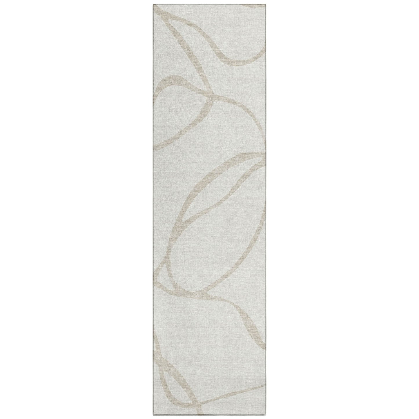 Tapis Chantille moderne abstrait lavable en machine pour intérieur/extérieur
