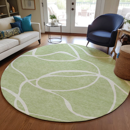Tapis Chantille moderne abstrait lavable en machine pour intérieur/extérieur