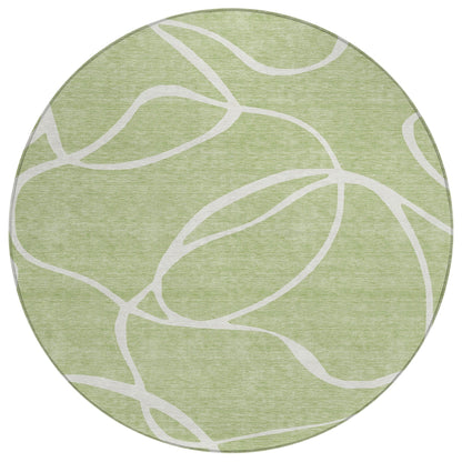 Tapis Chantille moderne abstrait lavable en machine pour intérieur/extérieur