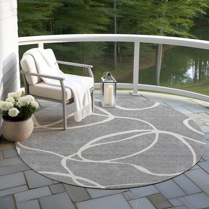 Tapis Chantille moderne abstrait lavable en machine pour intérieur/extérieur