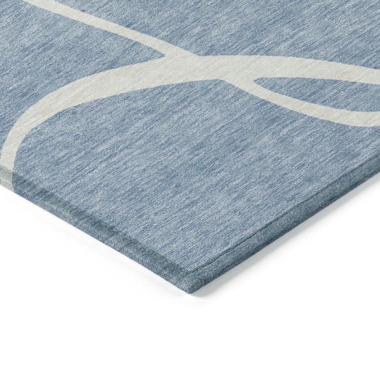 Tapis Chantille moderne abstrait lavable en machine pour intérieur/extérieur