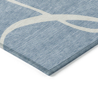Tapis Chantille moderne abstrait lavable en machine pour intérieur/extérieur