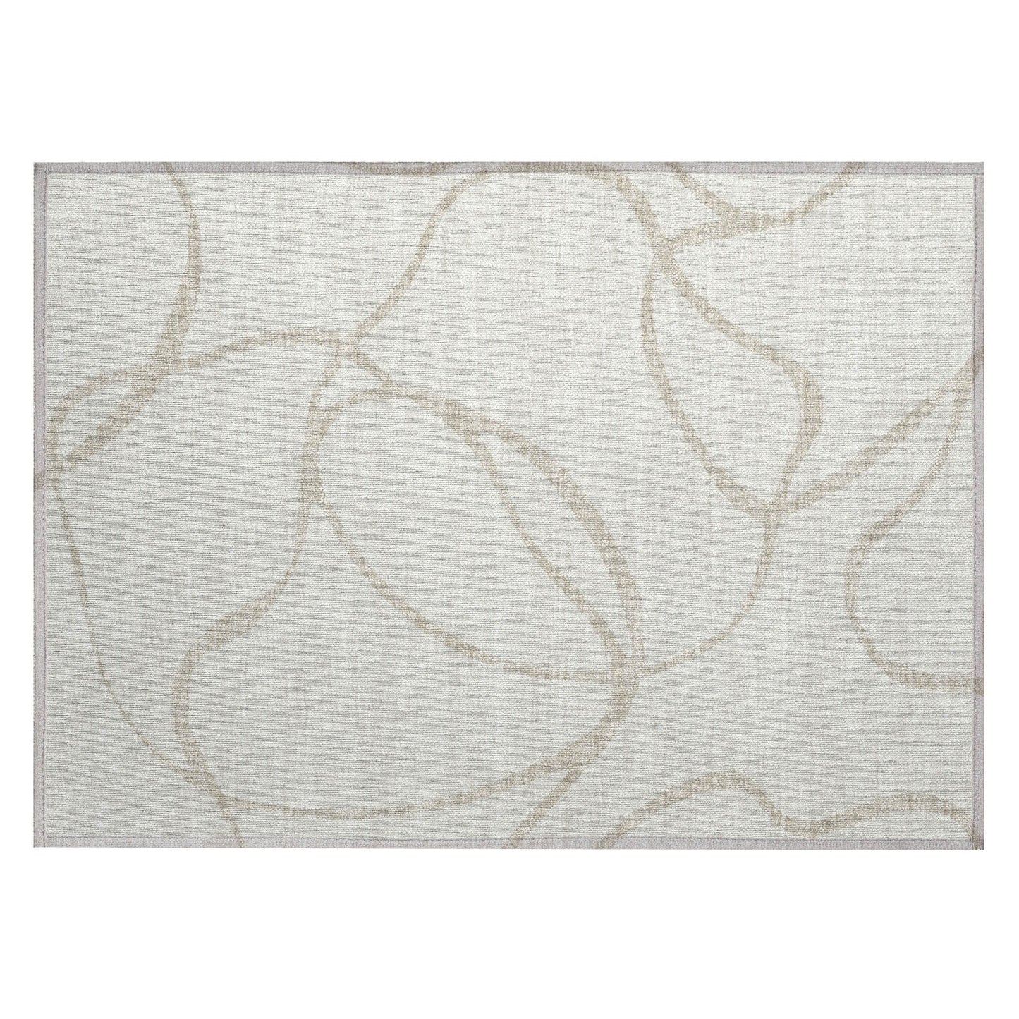 Tapis Chantille moderne abstrait lavable en machine pour intérieur/extérieur