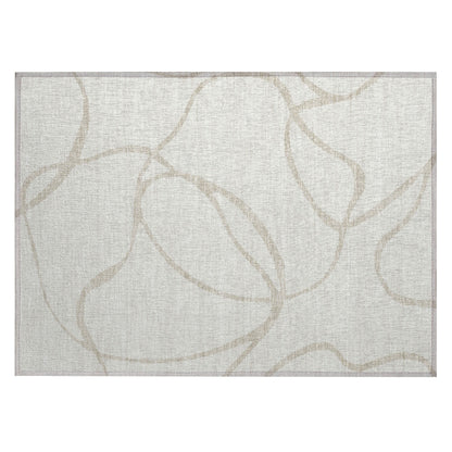 Tapis Chantille moderne abstrait lavable en machine pour intérieur/extérieur