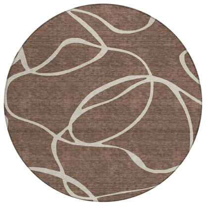Tapis Chantille moderne abstrait lavable en machine pour intérieur/extérieur