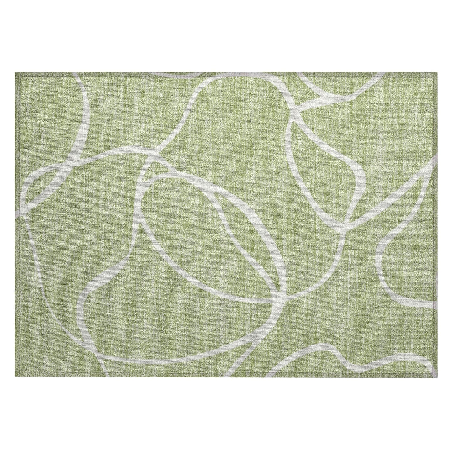 Tapis Chantille moderne abstrait lavable en machine pour intérieur/extérieur