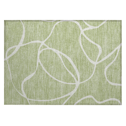 Tapis Chantille moderne abstrait lavable en machine pour intérieur/extérieur