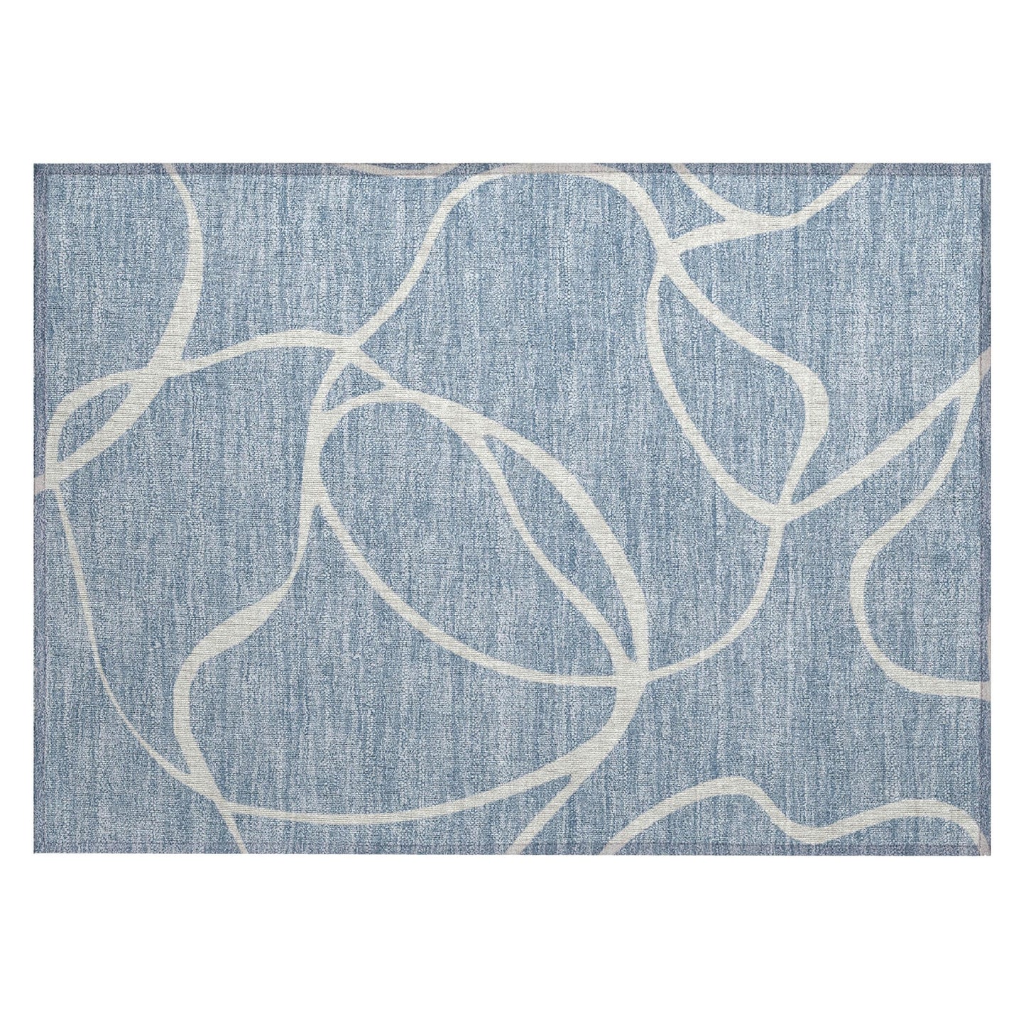 Tapis Chantille moderne abstrait lavable en machine pour intérieur/extérieur