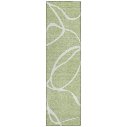 Tapis Chantille moderne abstrait lavable en machine pour intérieur/extérieur