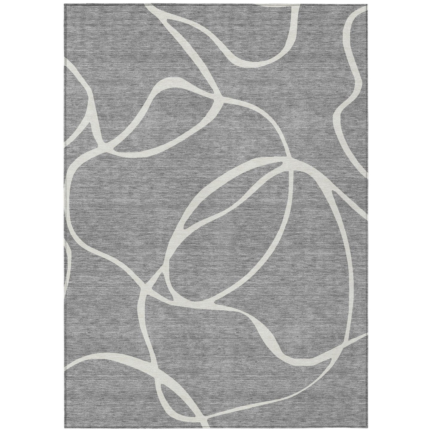 Tapis Chantille moderne abstrait lavable en machine pour intérieur/extérieur