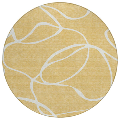 Tapis Chantille moderne abstrait lavable en machine pour intérieur/extérieur