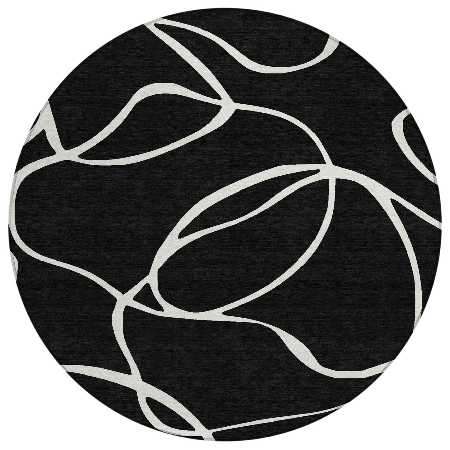 Tapis Chantille moderne abstrait lavable en machine pour intérieur/extérieur
