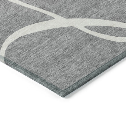 Tapis Chantille moderne abstrait lavable en machine pour intérieur/extérieur