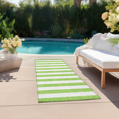 Tapis Chantille à rayures Cabana lavable en machine pour intérieur/extérieur
