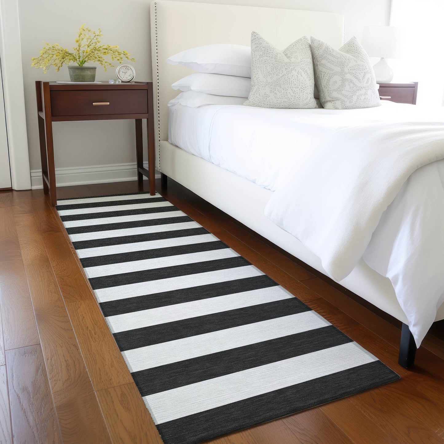 Tapis Chantille à rayures Cabana lavable en machine pour intérieur/extérieur