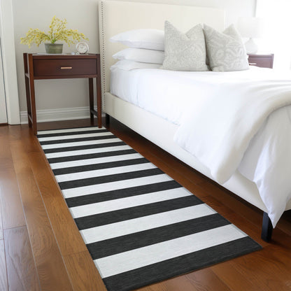 Tapis Chantille à rayures Cabana lavable en machine pour intérieur/extérieur