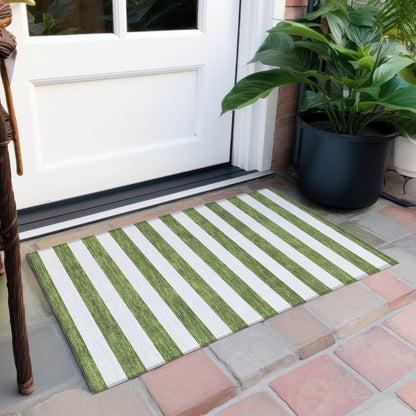 Tapis Chantille à rayures Cabana lavable en machine pour intérieur/extérieur