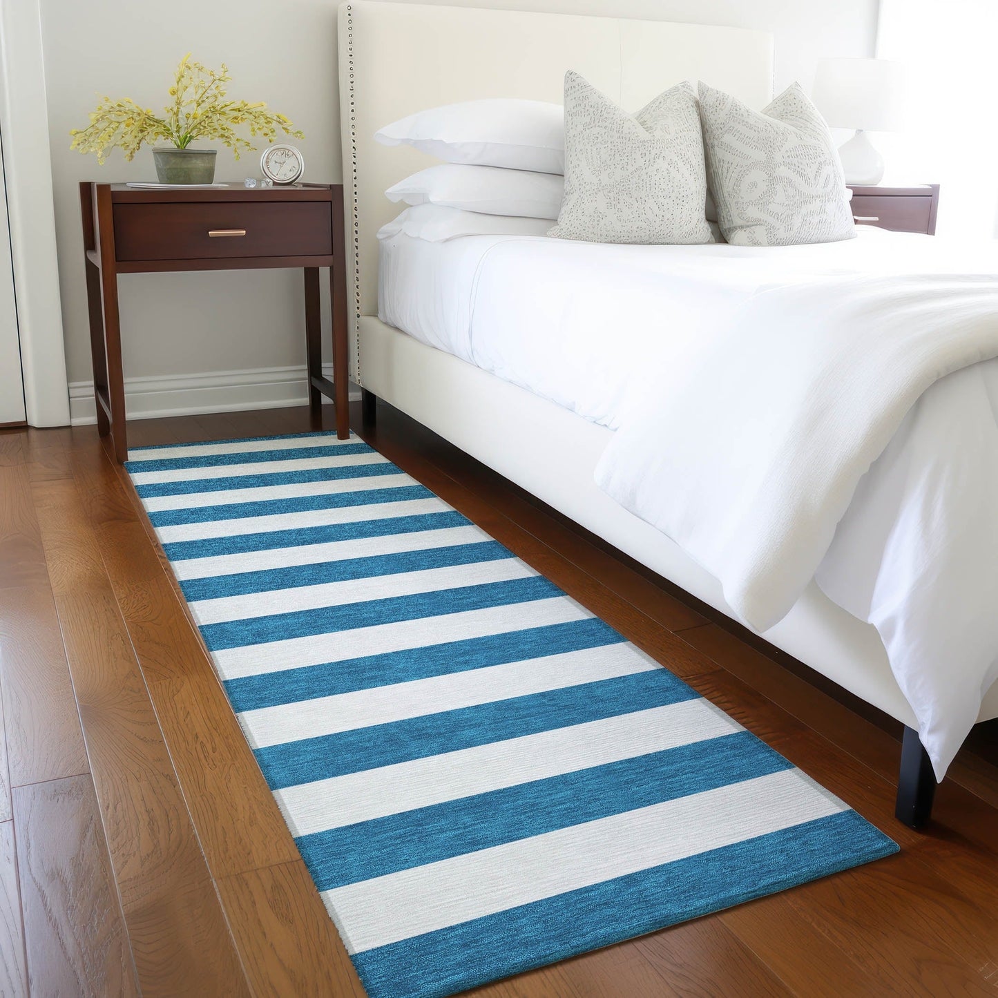 Tapis Chantille à rayures Cabana lavable en machine pour intérieur/extérieur