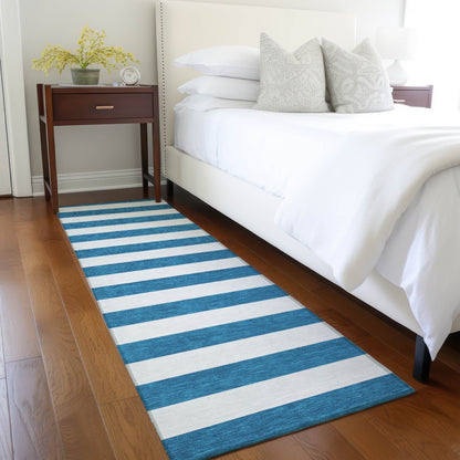 Tapis Chantille à rayures Cabana lavable en machine pour intérieur/extérieur
