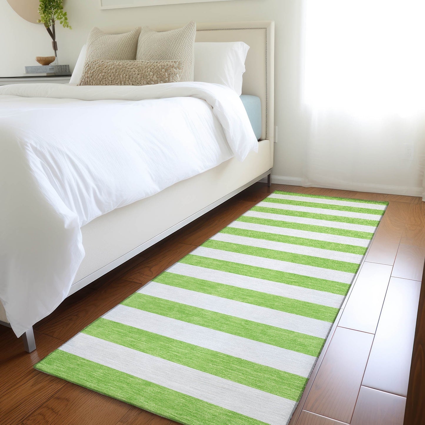 Tapis Chantille à rayures Cabana lavable en machine pour intérieur/extérieur