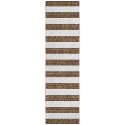 Tapis Chantille à rayures Cabana lavable en machine pour intérieur/extérieur