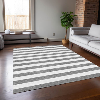 Tapis Chantille à rayures Cabana lavable en machine pour intérieur/extérieur
