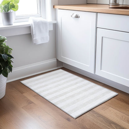 Tapis Chantille à rayures Cabana lavable en machine pour intérieur/extérieur